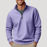Kaj | cotton half zip sweatshirt lightweight