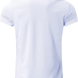 Men's Slim Fit Polo Shirt | Zipper Neck, Short Sleeve