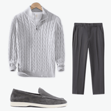 Stormy Grey three-piece outfit