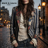 The Juniper™  | Bohemian Striped Blazer