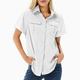 Danaya - Stylish multi-pocket polo blouse