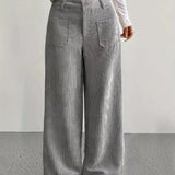 Maisy - Elegant Wide-Leg Corduroy Trousers