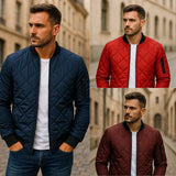 Varel | Cotton Jacket with Diamond Pattern