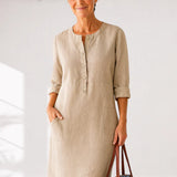 EVI | Everyday Casual Women's Dress with a Relaxed Fit and Timeless Style