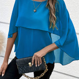 Bella - Stylish elegant batwing sleeve chiffon blouse