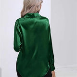 Women’s Designer Summer Shirt | Long Sleeve, Satin