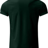 Men's Slim Fit Polo Shirt | Zipper Neck, Short Sleeve