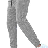 Men's Casual Joggers | Checkered, Tapered Fit