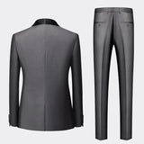 Men Formal Three Piece Suit | Tuxedo, Satin Lapel