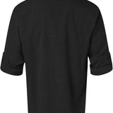 Men's Casual Summer Shirt | Henley, Long Sleeve