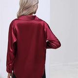 Women’s Designer Summer Shirt | Long Sleeve, Satin