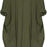 Women Summer Plus Size Dress | Tunic, Sleeves