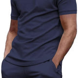Men's Casual Two Piece Set | Basic, Shorts & T-Shirt