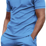 Men's Casual Two Piece Set | Basic, Shorts & T-Shirt