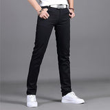 Men's Casual Chino Pants | Slim Fit, Black Stretch