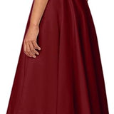 Women's Elegant A-Line Party Dress | Midi