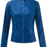 Women's Lightweight Moto Jacket | Faux Leather, Slim Fit