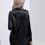 Women’s Designer Summer Shirt | Long Sleeve, Satin
