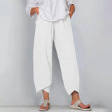 Women's Summer Pants | Cropped, Asymmetrical Hem