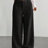 Maisy - Elegant Wide-Leg Corduroy Trousers