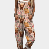 Comfortable Printed Overall/Jumpsuit