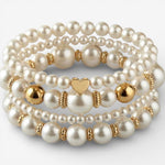 Chic Pearl Bracelet Set for Distinctive Elegance