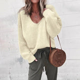Daisey - Cozy V-Neck Jumper with Relaxed Fit