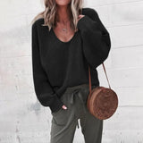 Daisey - Cozy V-Neck Jumper with Relaxed Fit