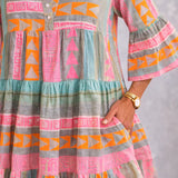 NOVA | Breezy Midi Dress in Vibrant Colors for Weekend Wear
