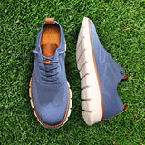 Blue-White Ultra-Comfort Breathable Sneakers