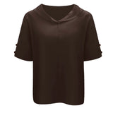 Women's Summer Tunic Top | Linen, V-Neck