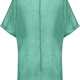 Women’s Summer Tunic Top | Oversized, Short Sleeve