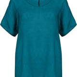 Women’s Summer Tunic Top | Oversized, Short Sleeve