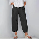 Women's Summer Pants | Cropped, Asymmetrical Hem