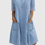Brittany | Figure Flattering Denim Dress