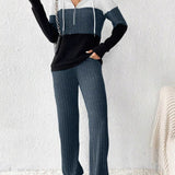 Dahlia - Elegant Half-Zip Hoodie and Trousers Set