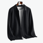 Black Wool Cardigan