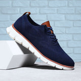 Navy Blue Ultra-Comfort Breathable Sneakers