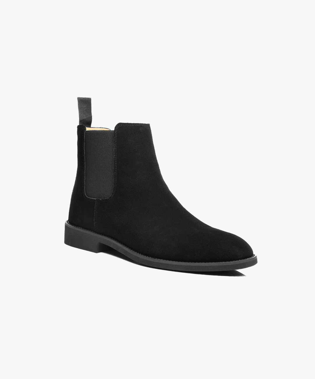 Black leather Chelsea boots