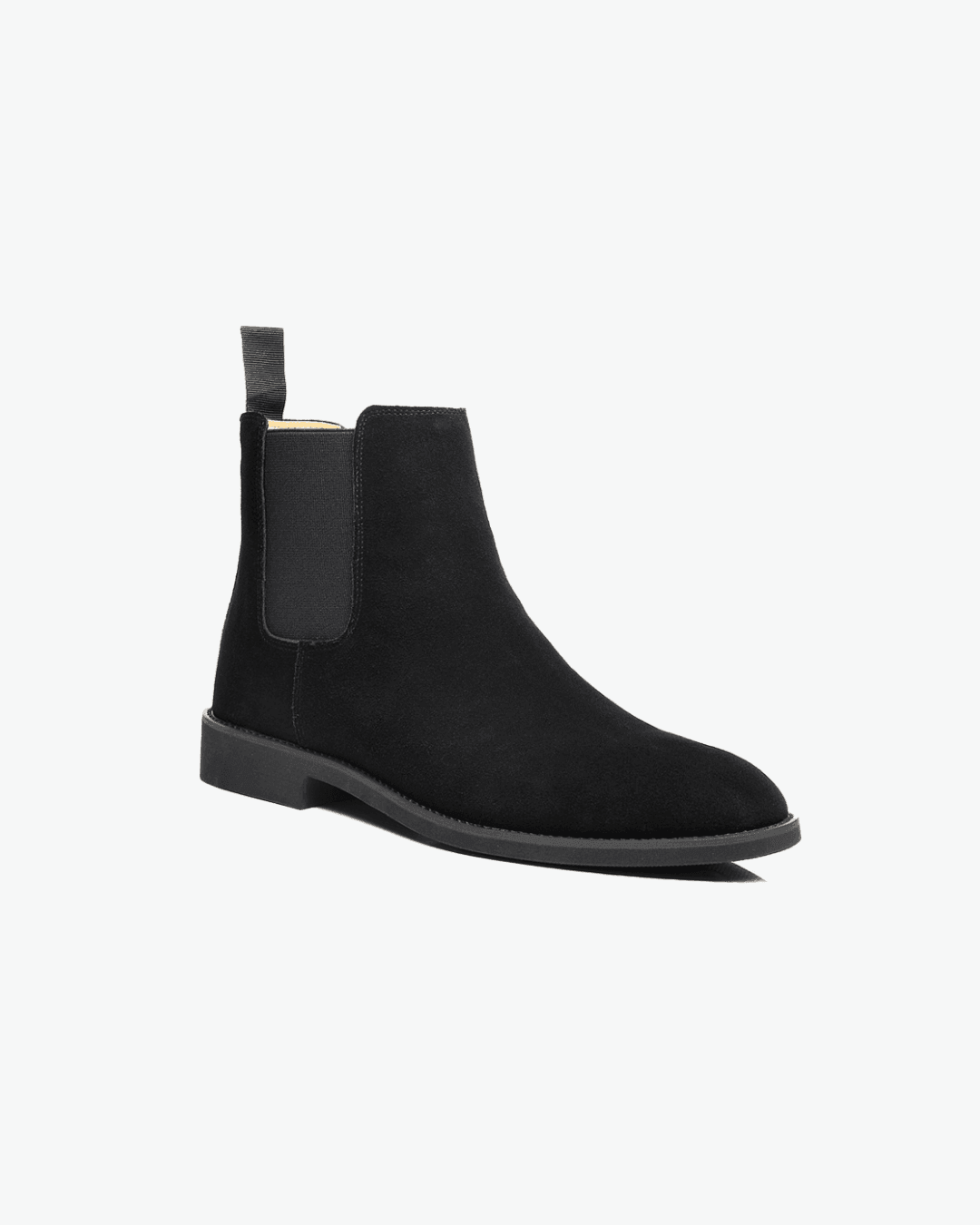 Black leather Chelsea boots