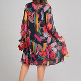 Florinda Elegant Floral Dress