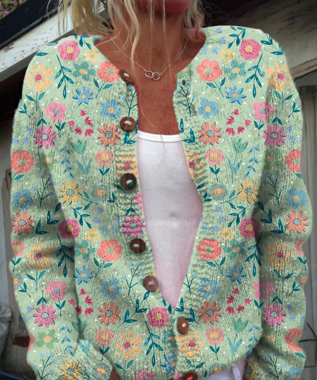 Foxfield — Women's Vintage Floral Cardigan