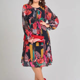 Florinda Elegant Floral Dress
