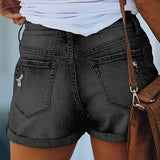 Women's Summer Shorts | Cuffed, High Waisted