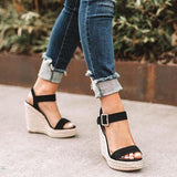 Women’s Summer Wedge Espadrilles | Open Toe, Ankle Strap