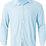 Men's Summer Casual Shirt | Lightweight, Long Sleeve