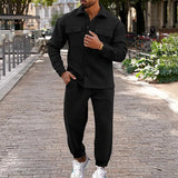 Men's Casual Two Piece Set | Relaxed, Shirt & Joggers