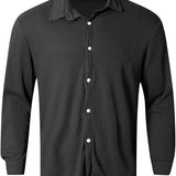 Men's Summer Casual Shirt | Lightweight, Long Sleeve
