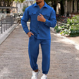 Men's Casual Two Piece Set | Relaxed, Shirt & Joggers