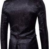 Men’s Formal Two Piece Suit | Jacquard, Slim Fit
